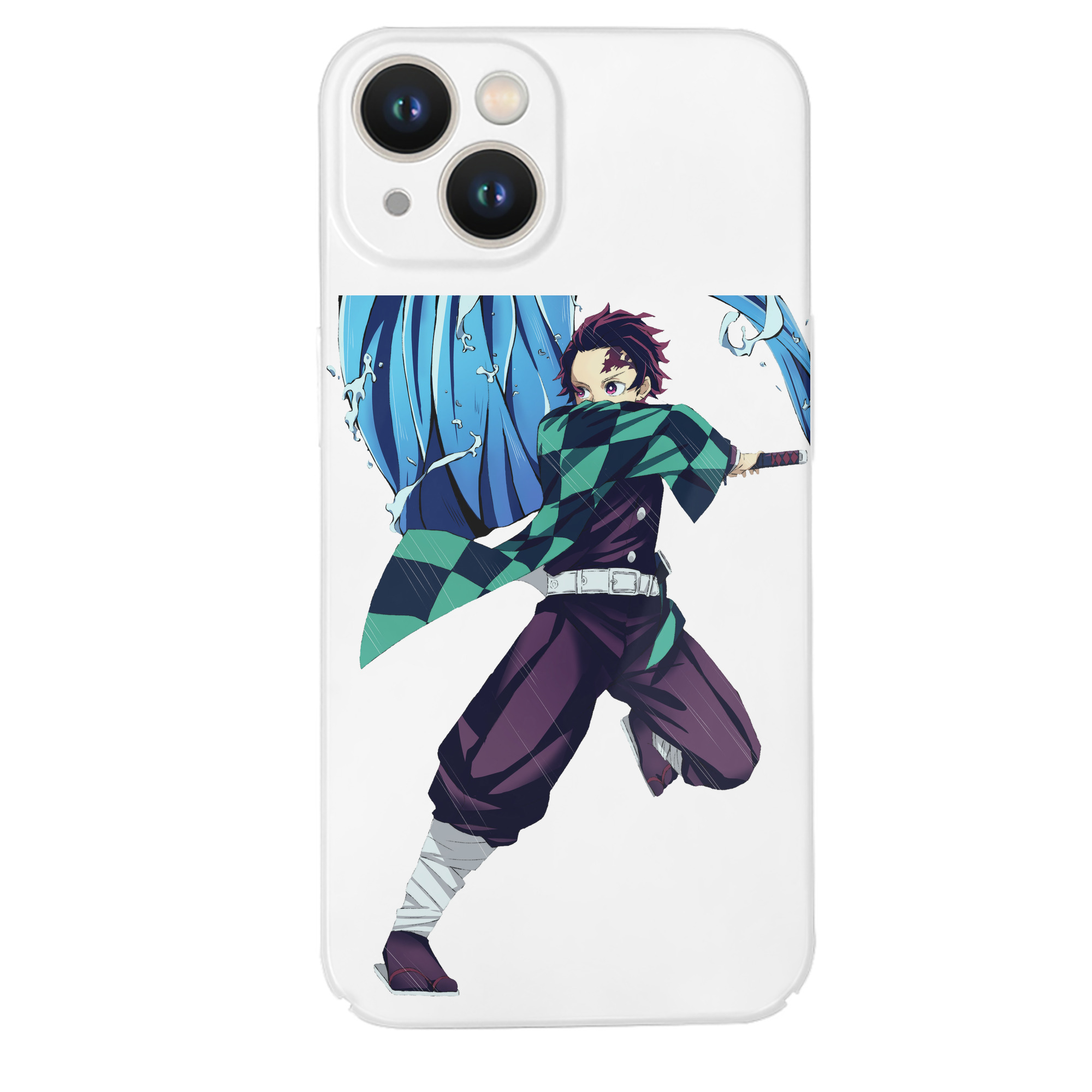 （画像用） 鬼滅の刃 竈門 炭治郎／かまど たんじろう Kamado Tanjirou 【iPhone 14シリーズ対応】ハードケース
